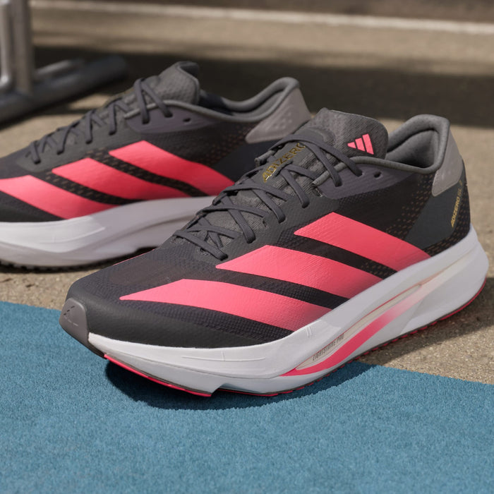 アディダスadidasランニングシューズメンズ大人アディゼロSL2シューズAdizeroSL2Shoes軽量グレーKI3244