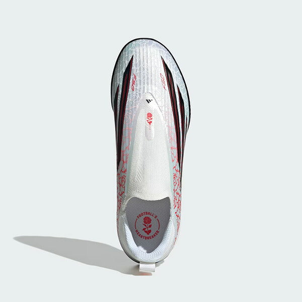 F50リーグレースレスTFアディダスadidasKJ3779ホワイトジュニアサッカートレーニングシューズ