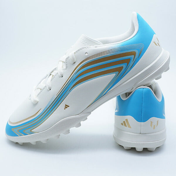 F50MESSICLUBTFJアディダスadidasKK1380アイボリージュニアサッカートレーニングシューズ