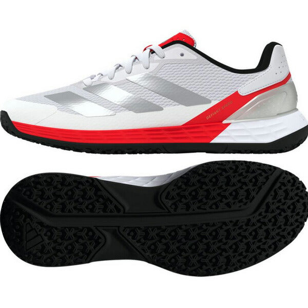 アディダスadidasテニスシューズディファイアントスピードOCDefiantSpeedO/Cオールコート用ホワイトKK1414