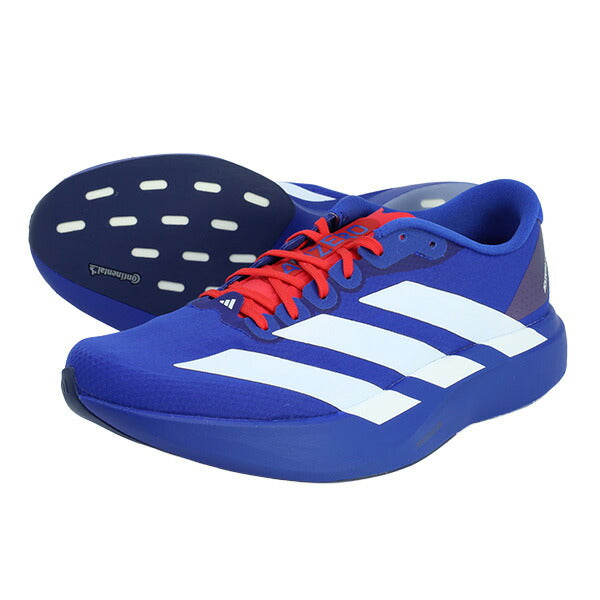 アディダスadidasメンズランニングシューズアディゼロエヴォSLウーブンAdizeroEVOSLWOVENMマラソンジョギングブルーKK3680