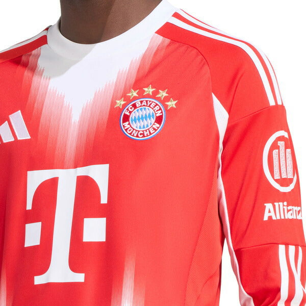 バイエルンミュンヘンBAY2025-26レプリカホームユニフォームKPC96-JP3689サッカーレッド長袖アディダスadidas