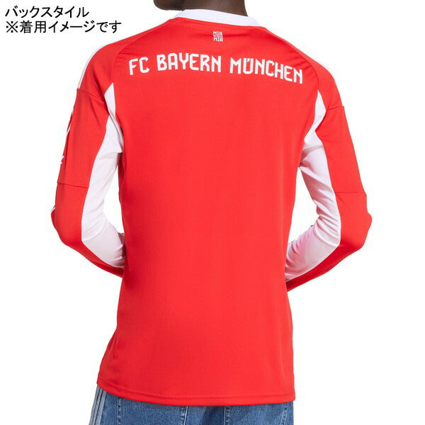 バイエルンミュンヘンBAY2025-26レプリカホームユニフォームKPC96-JP3689サッカーレッド長袖アディダスadidas