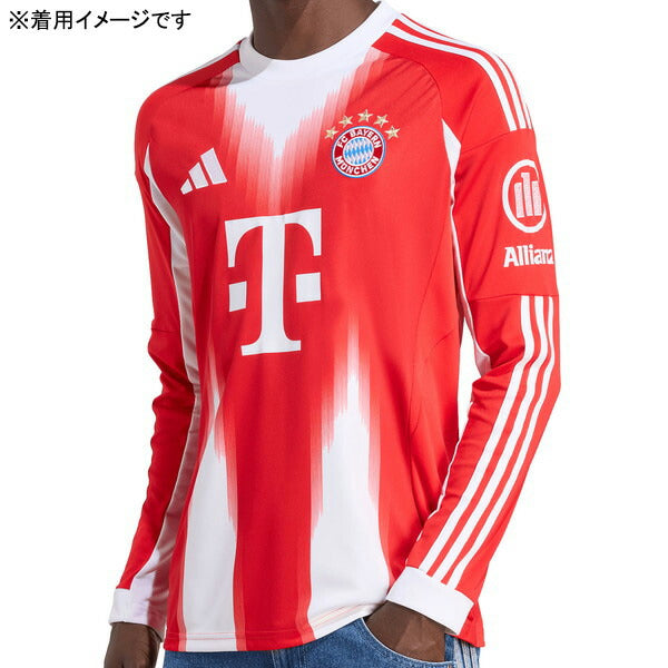 バイエルンミュンヘンBAY2025-26レプリカホームユニフォームKPC96-JP3689サッカーレッド長袖アディダスadidas
