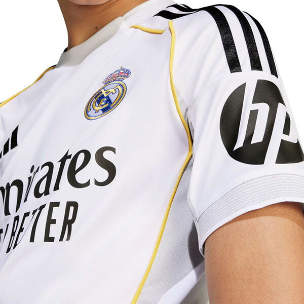レアルマドリードジュニアRMD2025-26レプリカホームユニフォームKPD81-JN8887サッカーホワイト半袖子供用アディダスadidas