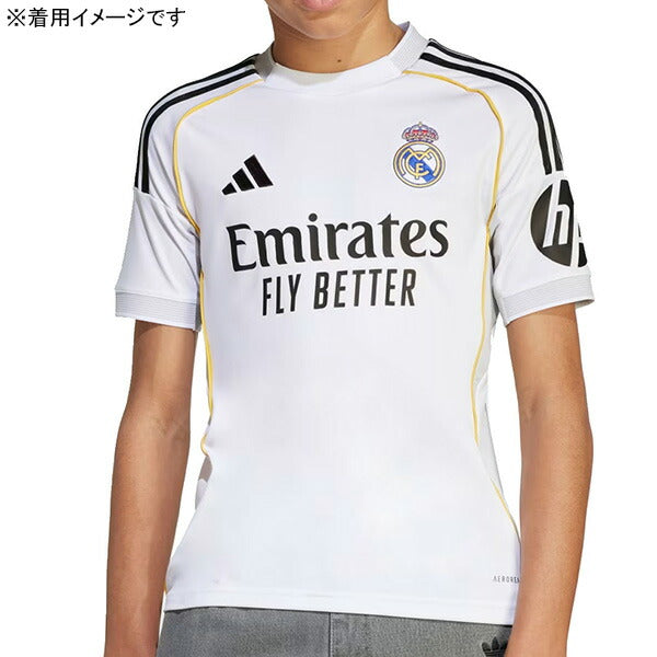 レアルマドリードジュニアRMD2025-26レプリカホームユニフォームKPD81-JN8887サッカーホワイト半袖子供用アディダスadidas