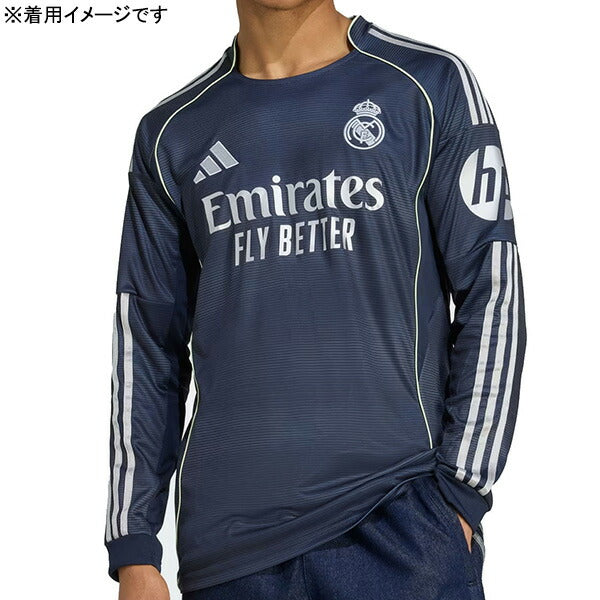 【エントリーでポイント10倍】レアルマドリードRMD2025-26レプリカアウェイユニフォームKPE18-JP3939サッカー長袖レジェンドインクアディダスadidas
