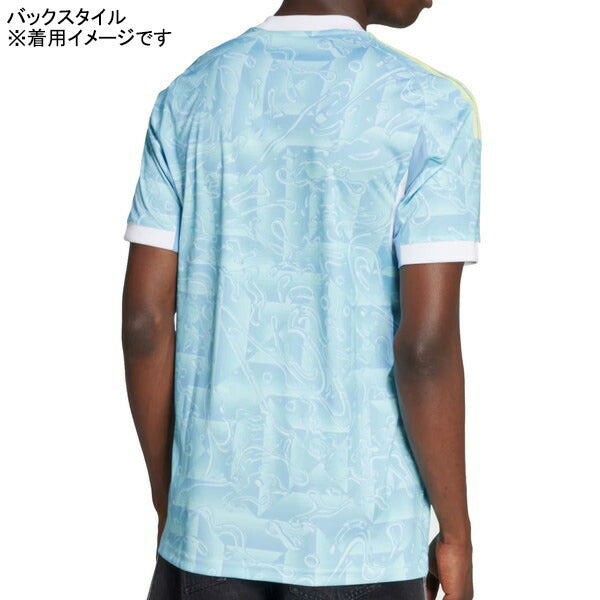 ユベントスJUV2025-26アウェイホームユニフォームKPK61-JJ4323サッカーアッシュブルー半袖アディダスadidas