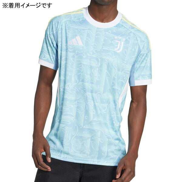 ユベントスJUV2025-26アウェイホームユニフォームKPK61-JJ4323サッカーアッシュブルー半袖アディダスadidas