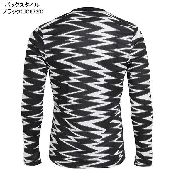 【ショップ限定エントリーでさらに+9倍】【ネコポス送料無料】アディダスadidasグラフィックプラクティスシャツ長袖KPW05サッカーフットサルプラシャツ練習着メンズ