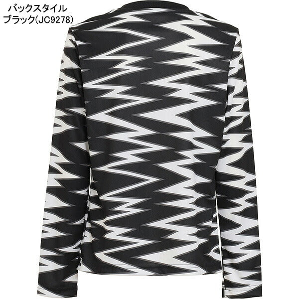 【ショップ限定エントリーでさらに+9倍】【ネコポス送料無料】アディダスadidasジュニアグラフィックプラクティスシャツ長袖KPW47サッカーフットサルプラシャツ練習着子供用