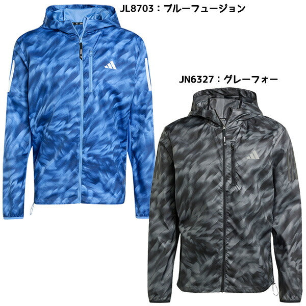 アディダスadidasメンズランニングブレーカーOTRAOPJKT25FWオウンザラン総柄プリントジャケットKQF04