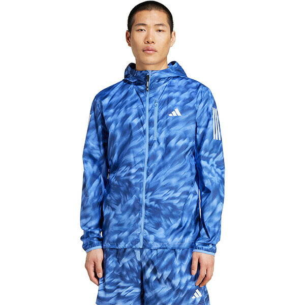 アディダスadidasメンズランニングブレーカーOTRAOPJKT25FWオウンザラン総柄プリントジャケットKQF04