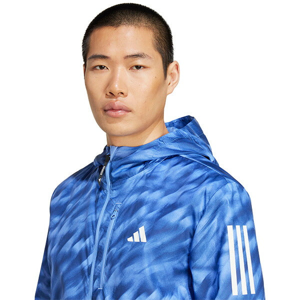 アディダスadidasメンズランニングブレーカーOTRAOPJKT25FWオウンザラン総柄プリントジャケットKQF04