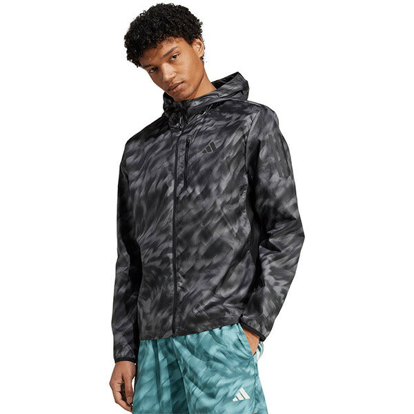 アディダスadidasメンズランニングブレーカーOTRAOPJKT25FWオウンザラン総柄プリントジャケットKQF04