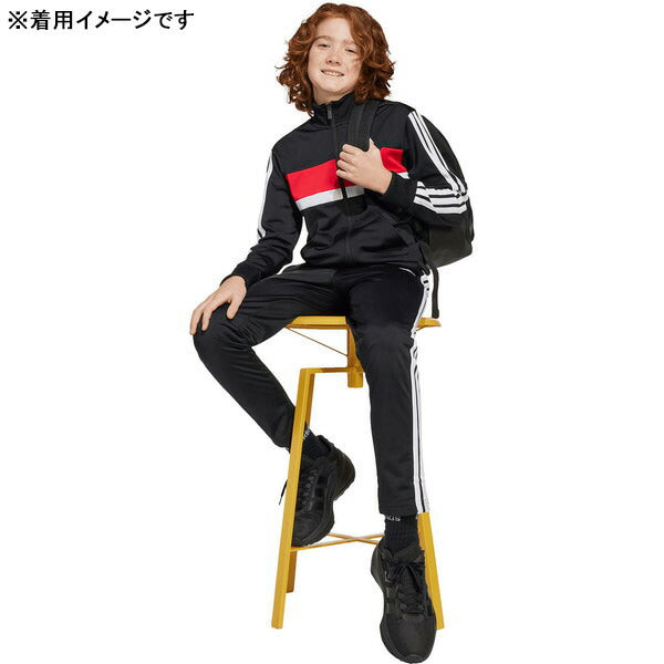 アディダスadidas裏起毛ジュニアTIBERIOトラックスーツKQG66サッカーフットサルジャージ上下セット子供用