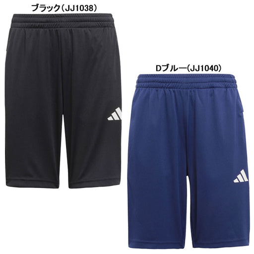 【ネコポス送料無料】アディダスadidasジュニアトレインエッセンシャルズストライプショーツKQH03サッカーフットサルプラパン子供用