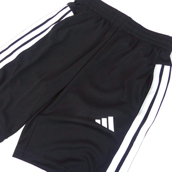 【ネコポス送料無料】アディダスadidasジュニアトレインエッセンシャルズストライプショーツKQH03サッカーフットサルプラパン子供用