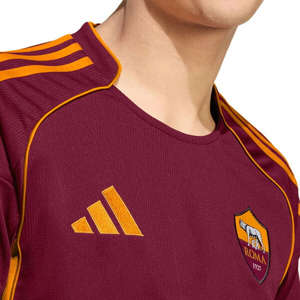 ASローマASR2025-26レプリカホームユニフォームKRN77-JP4184サッカー半袖レガシーバーガンディアディダスadidas