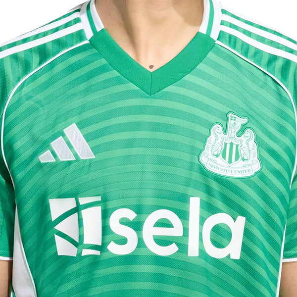 【ショップ限定エントリーでさらに+9倍】ニューカッスルNEW2025-26レプリカアウェイユニフォームKRO81-JJ2245サッカーチームグリーン半袖アディダスadidas