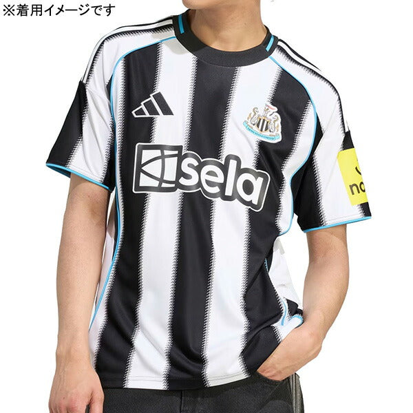 ニューカッスルNEW2025-26レプリカホームユニフォームKRO89-JI7382サッカー半袖ホワイトブラックアディダスadidas