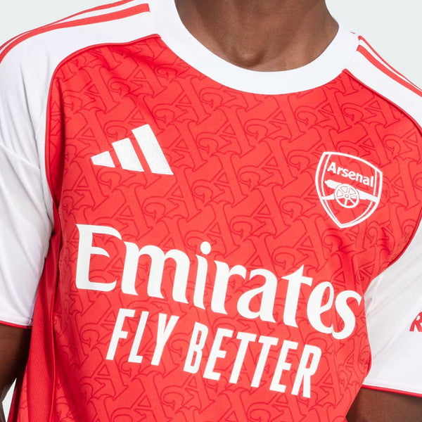 アーセナルARS2025-26レプリカホームユニフォームKSJ38-JI9517サッカーベタースカーレット半袖アディダスadidas