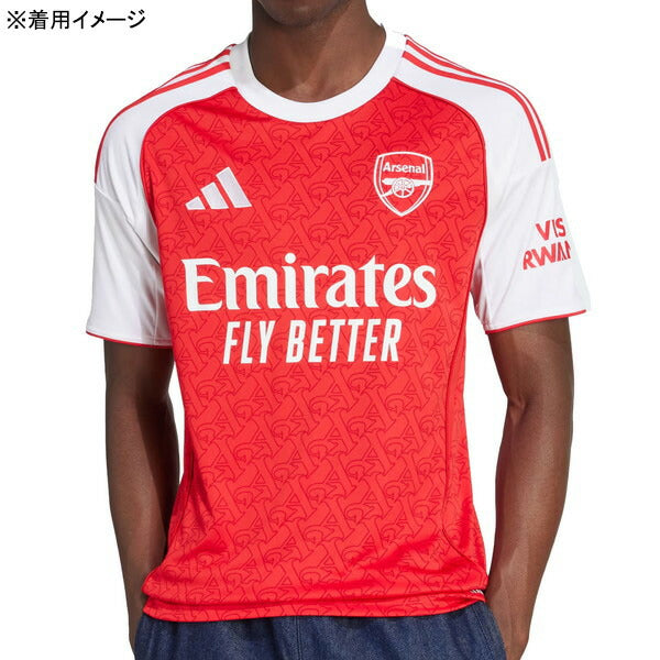 アーセナルARS2025-26レプリカホームユニフォームKSJ38-JI9517サッカーベタースカーレット半袖アディダスadidas