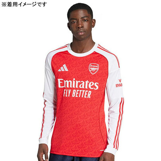 アーセナルARS2025-26レプリカホームユニフォーム長袖KSJ55-JI9536サッカーベタースカーレットアディダスadidas