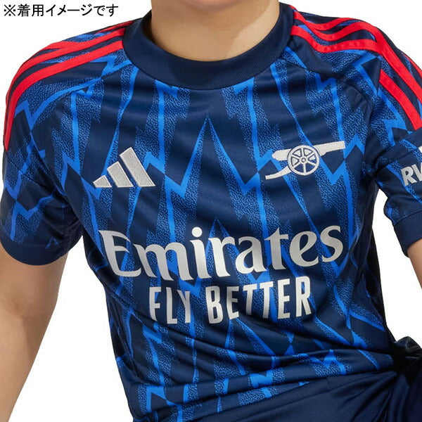 【ショップ限定エントリーでさらに+9倍】アーセナルジュニアARS2025-26レプリカアウェイユニフォームKSJ67-JI9550サッカー半袖子供用ナイトインディゴアディダスadidas