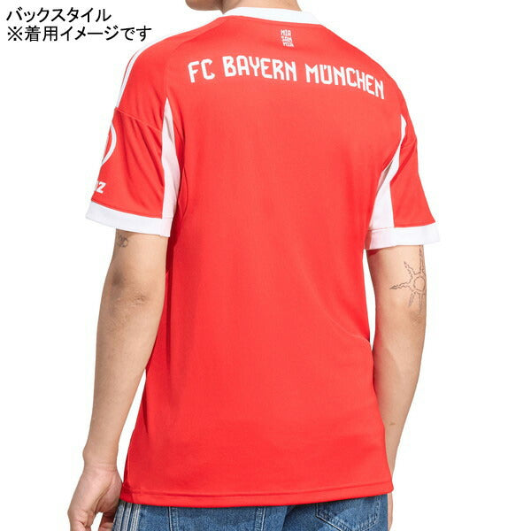 バイエルンミュンヘンBAY2025-26レプリカホームユニフォームKSL17-JJ2137サッカーレッド半袖アディダスadidas