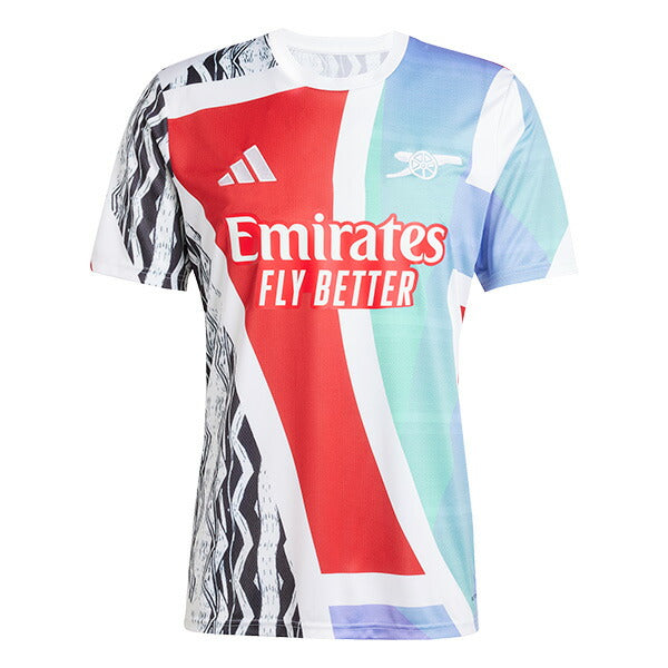 アーセナルARS2024-25プレマッチシャツKTJ74-JE7562サッカーレプリカプラシャツ半袖ベターSCアディダスadidas
