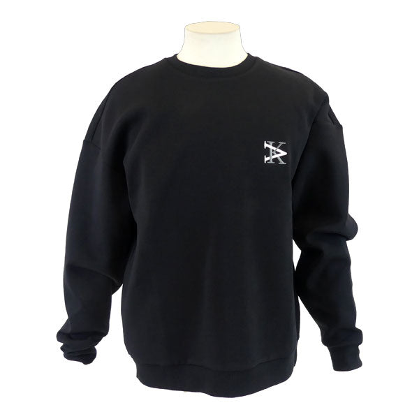 バレンシアーノVALENCIANOKVクルーネックスウェットシャツKV24F204サッカーフットサル丸首トレーナーメンズブラック
