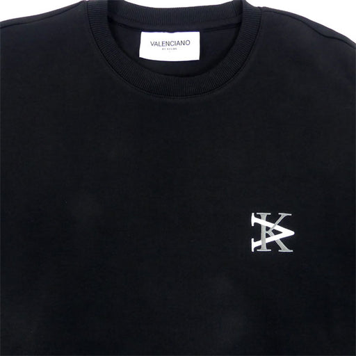 【ショップ限定エントリーでさらに+9倍】バレンシアーノVALENCIANOKVクルーネックスウェットシャツKV24F204サッカーフットサル丸首トレーナーメンズブラック