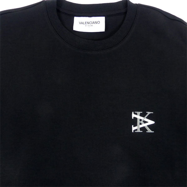 【ショップ限定エントリーでさらに+9倍】バレンシアーノVALENCIANOKVクルーネックスウェットシャツKV24F204サッカーフットサル丸首トレーナーメンズブラック