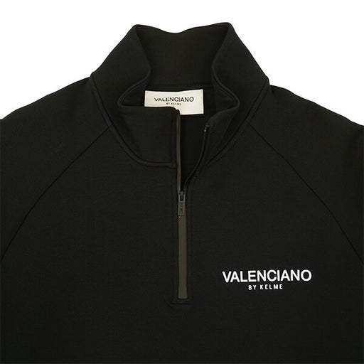 【ショップ限定エントリーでさらに+9倍】ケルメKELMEVALENCIANOナイロンミックスハーフジップKV24F205サッカーフットサルスウェットトップブラックメンズ