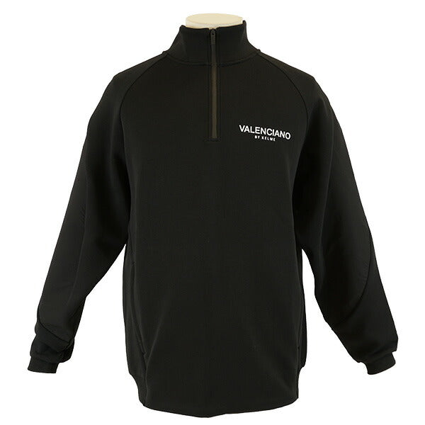 ケルメKELMEVALENCIANOナイロンミックスハーフジップKV24F205サッカーフットサルスウェットトップブラックメンズ