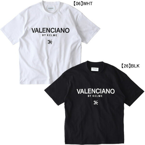 【ショップ限定エントリーでさらに+9倍】ケルメKELMEVALENCIANOKVロゴTシャツKV24S713サッカーフットサルカジュアル半袖全胸ロゴメンズ