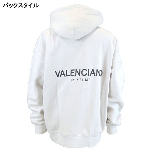 【ショップ限定エントリーでさらに+9倍】バレンシアーノVALENCIANOケルメスウェットパーカー黒沼染MサイズKV745サッカーフットサルプルオーバーパーカー白