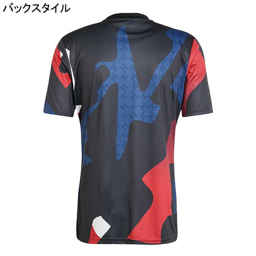 マンチェスターユナイテッドMNU2024-25プレマッチシャツKVI80-JD7147サッカーレプリカプラシャツブラックアディダスadidas