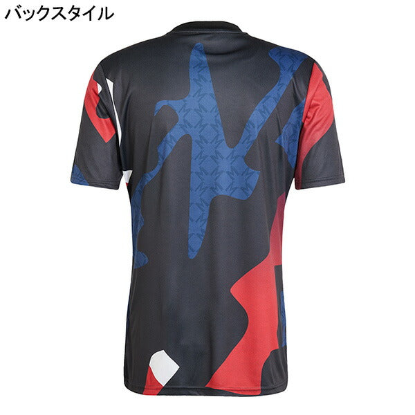 マンチェスターユナイテッドMNU2024-25プレマッチシャツKVI80-JD7147サッカーレプリカプラシャツブラックアディダスadidas