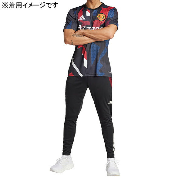 マンチェスターユナイテッドMNU2024-25プレマッチシャツKVI80-JD7147サッカーレプリカプラシャツブラックアディダスadidas