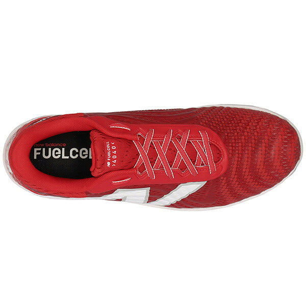 ニューバランスNewBalanceヒューエルセルFUELCELLX4040V7METAL金具スパイク2E相当レッドL4040TR72E