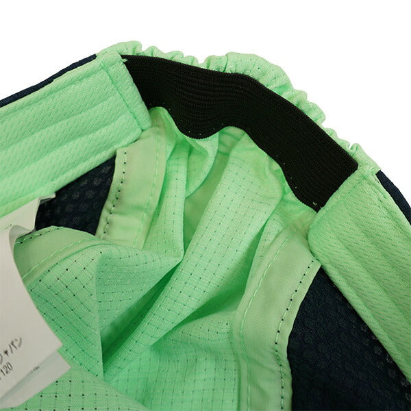 【ネコポス送料無料】ニューバランスNewBalanceジュニアメッシュキャップLAH51023-EJTサッカーフットサル帽子熱中症対策グリーン子供用