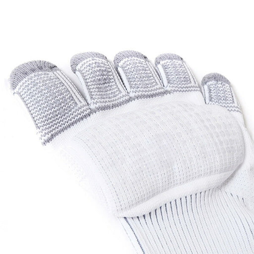 【ネコポス送料無料】ニューバランスNewBalance5本指グリップソックスLAS45682-WTサッカーフットサル靴下滑り止めホワイト