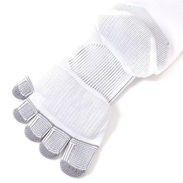 【ネコポス送料無料】ニューバランスNewBalance5本指グリップソックスLAS45682-WTサッカーフットサル靴下滑り止めホワイト