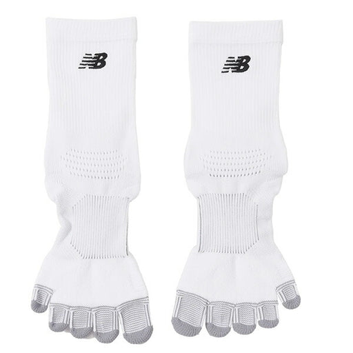 【ネコポス送料無料】ニューバランスNewBalance5本指グリップソックスLAS45682-WTサッカーフットサル靴下滑り止めホワイト