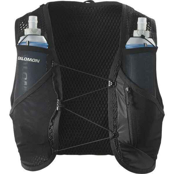 サロモンSALOMONACTIVESKIN8フラスク付LC2177800ランニング陸上ランニングベストバッグ8L小物入れブラック
