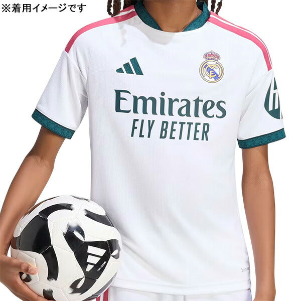 レアルマドリードジュニアRMD2026-27レプリカホームユニフォーム半袖LE212-KC3993サッカーホワイト子供用アディダスadidas