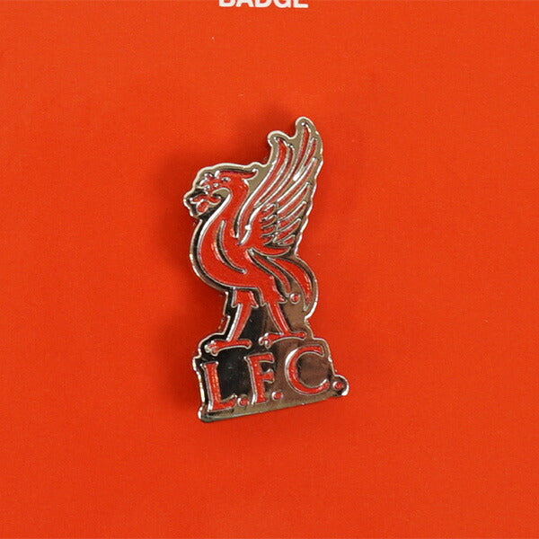 【ネコポス対応可】リバプールオフィシャルピンバッジLIV-BADGEサッカーアクセサリーサポーターグッズ2×1cmレッド