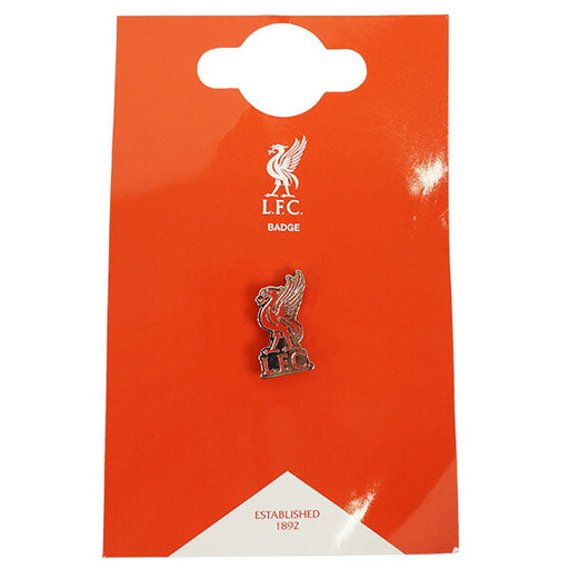【ネコポス対応可】リバプールオフィシャルピンバッジLIV-BADGEサッカーアクセサリーサポーターグッズ2×1cmレッド